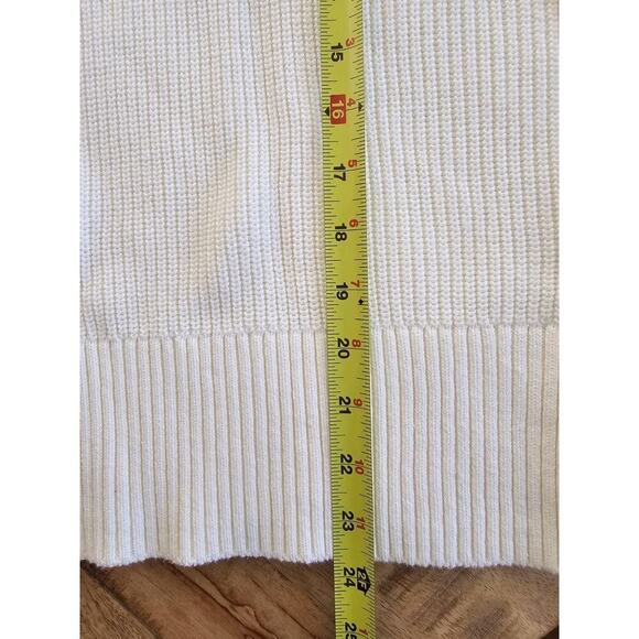 Lands' End Drifter Cotton Quarter Zip Pullover Sweater Size XS NWOT Striped - Picture 7 of 8